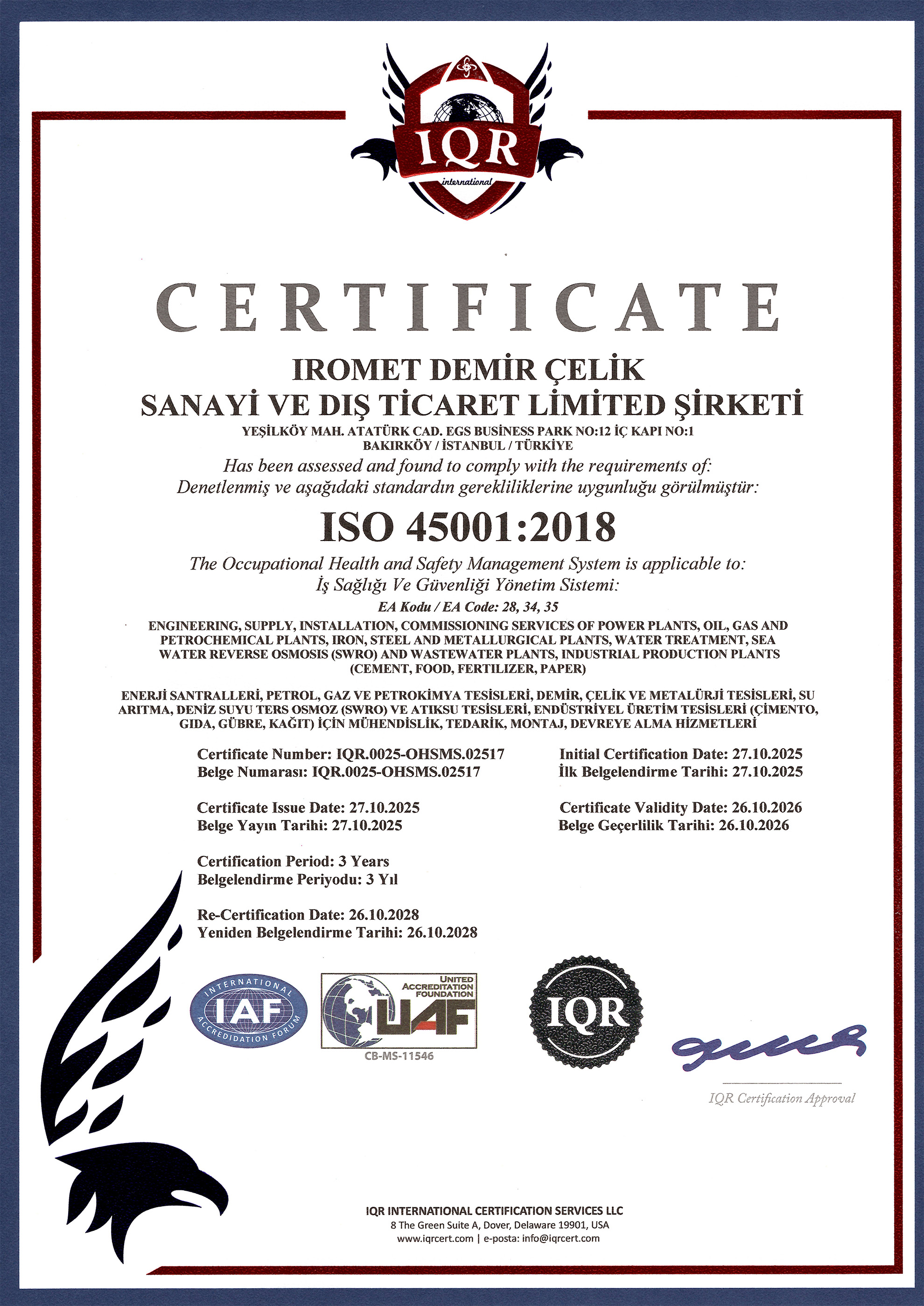 ISO 45001 2018